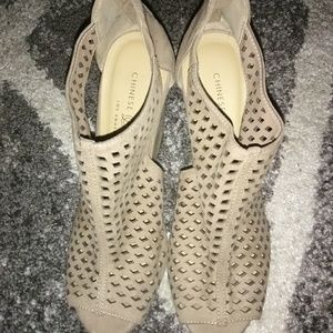 Chinese Laundry Cream Wedges Shoes